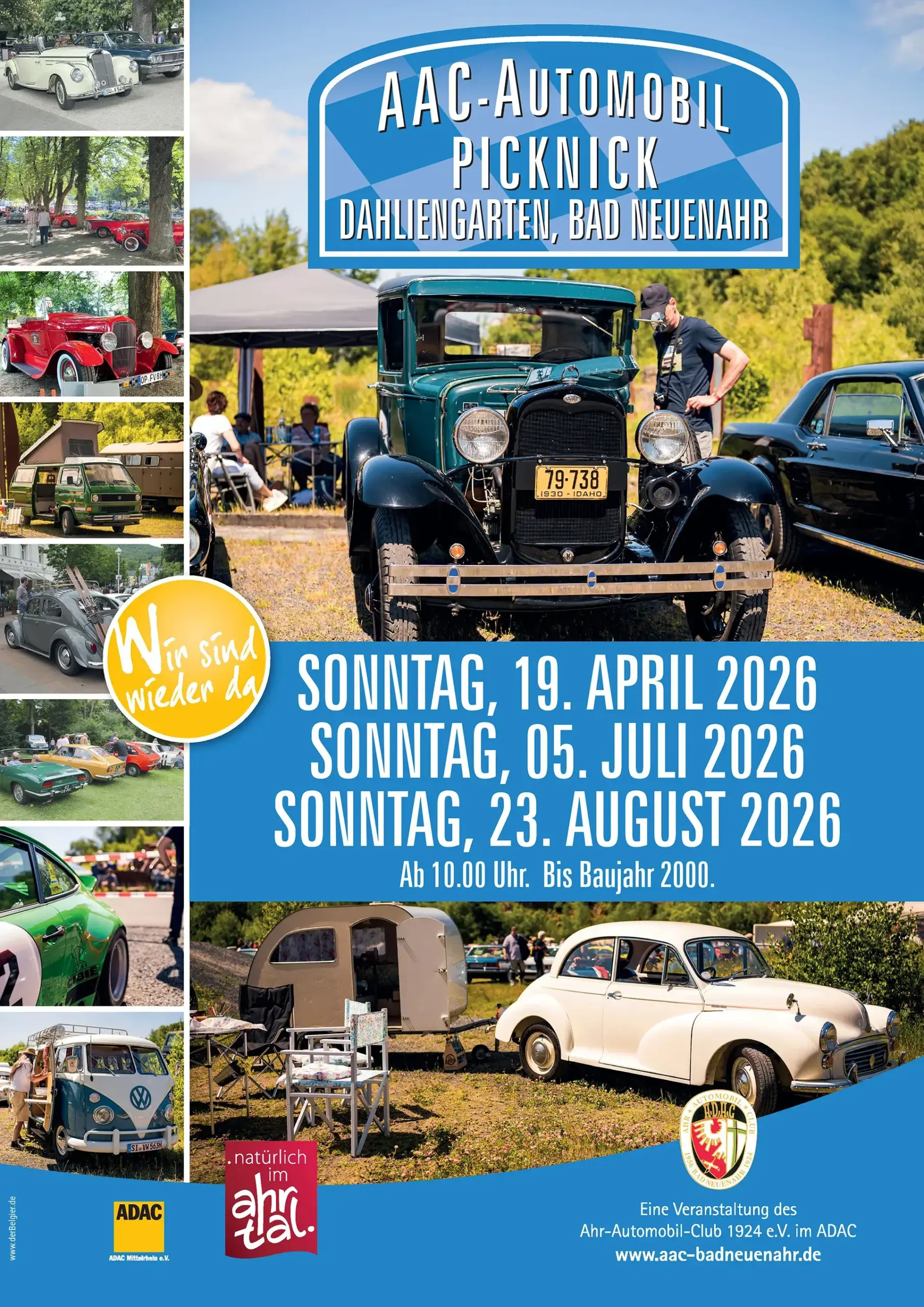 Ahr-Automobil-Club 1924 e.V. - AAC Automobil Picknick 2026 - Plakat