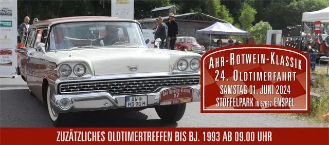 Ahr-Automobil-Club 1924 e.V. - Oldtimer - Banner - Ahr Rotwein Klassik