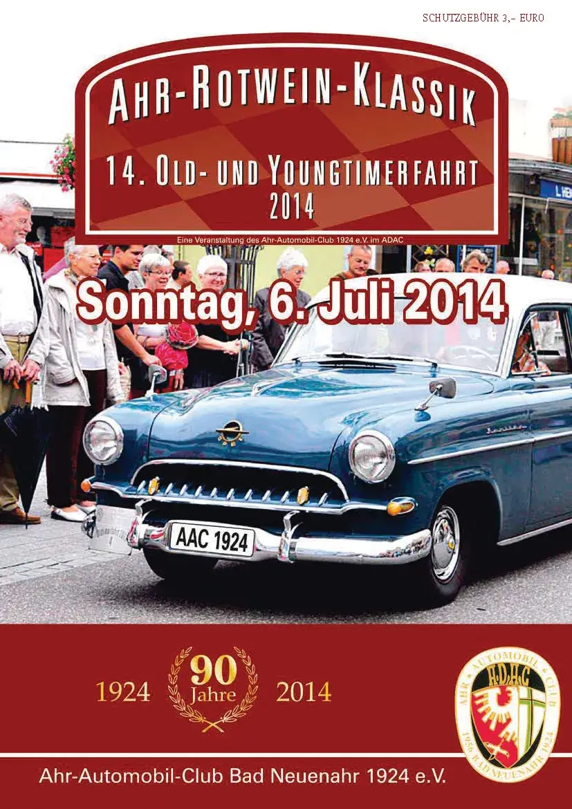 Ahr-Automobil-Club 1924 e.V. - Ahr Rotwein Klassik - Heft 2014 - Cover